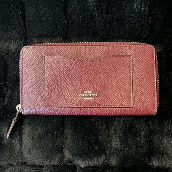 Coach Handbags - Coach wallet Burgundy